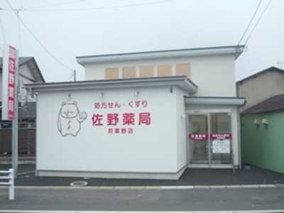 佐野薬局将軍野店（薬剤師の求人）の写真1枚目：佐野薬局将軍野店　外観