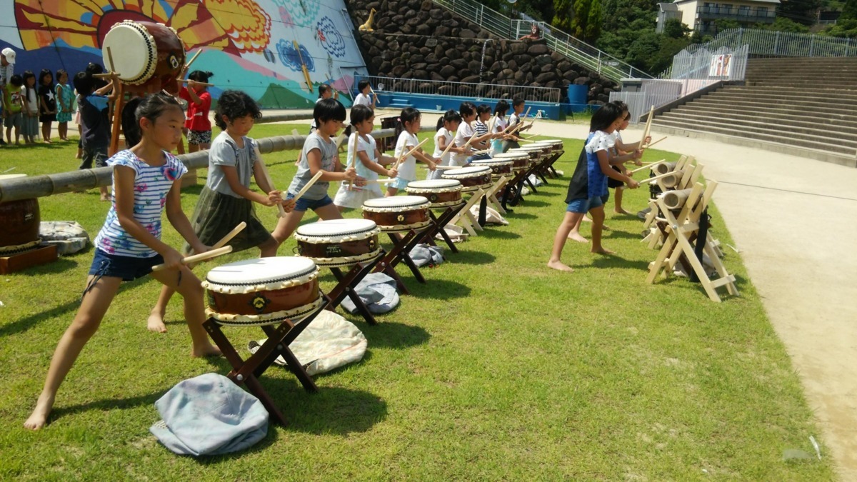 学童ドリームガーデンの写真4枚目：和太鼓にも積極的に取組んでおります