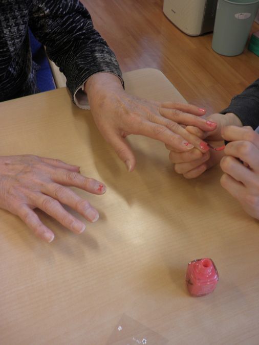 いやしの里ハナモトの写真8枚目：ネイルイベント風景です。