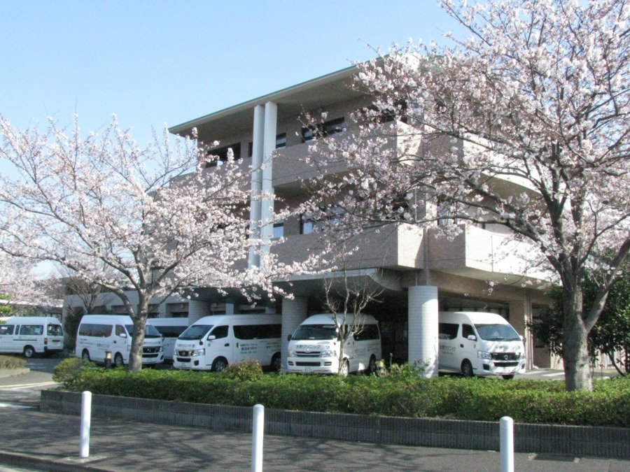 介護老人保健施設　都筑ハートフルステーション（管理栄養士/栄養士の求人）の写真1枚目：春にはお花見も楽しめます。施設内からも満開の桜を眺める事が出来ます。