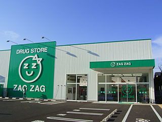 ザグザグ薬局津高店の写真:ザグザグ津高店・ザグザグ薬局津高店の外観