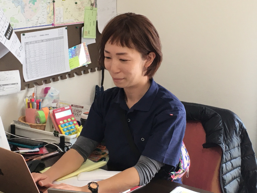 ホームケアささえの写真4枚目：訪問美容部門管理者の飯田です。とにかくハッピーが大好き(^^♪　