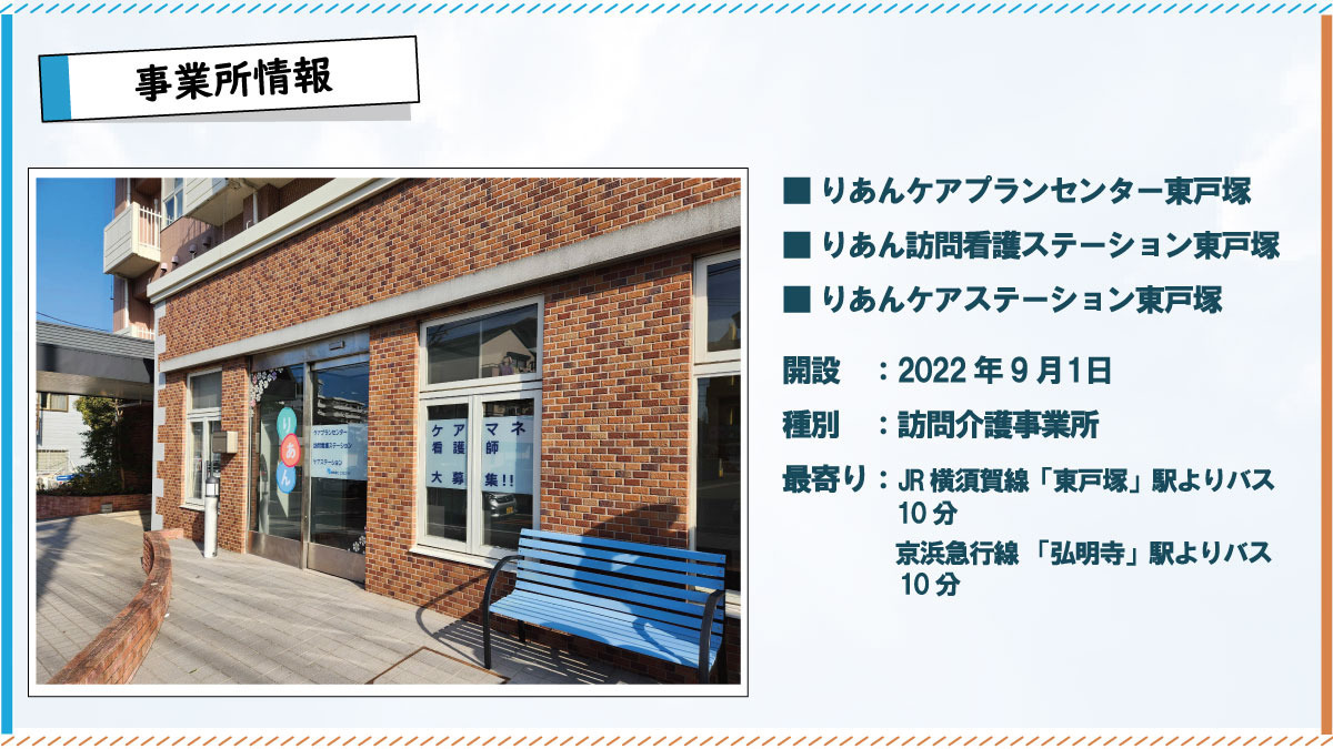 りあんケアステーション東戸塚(サービス提供責任者の求人)の写真3枚目: