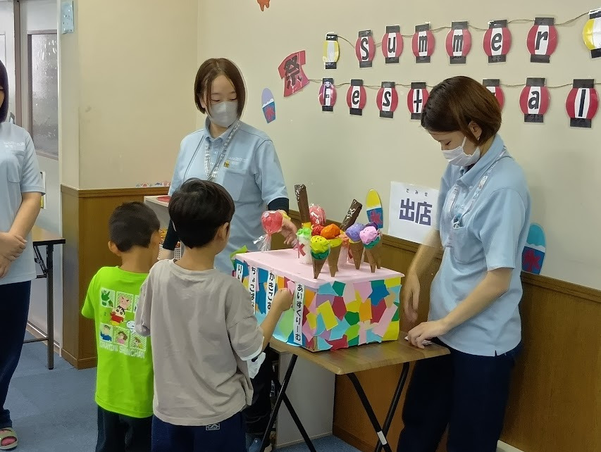みんなの広場　高岡店（言語聴覚士の求人）の写真2枚目：夏祭りの様子です🌟