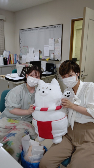 介護老人保健施設さくらの苑（看護師/准看護師の求人）の写真6枚目：いつも笑顔の事務スタッフ！