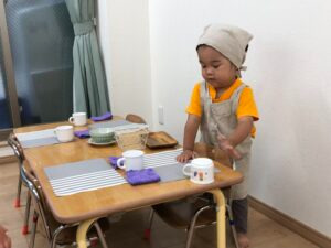 アベニール保育園（調理師/調理スタッフの求人）の写真2枚目：お給食はお当番で活躍します☆