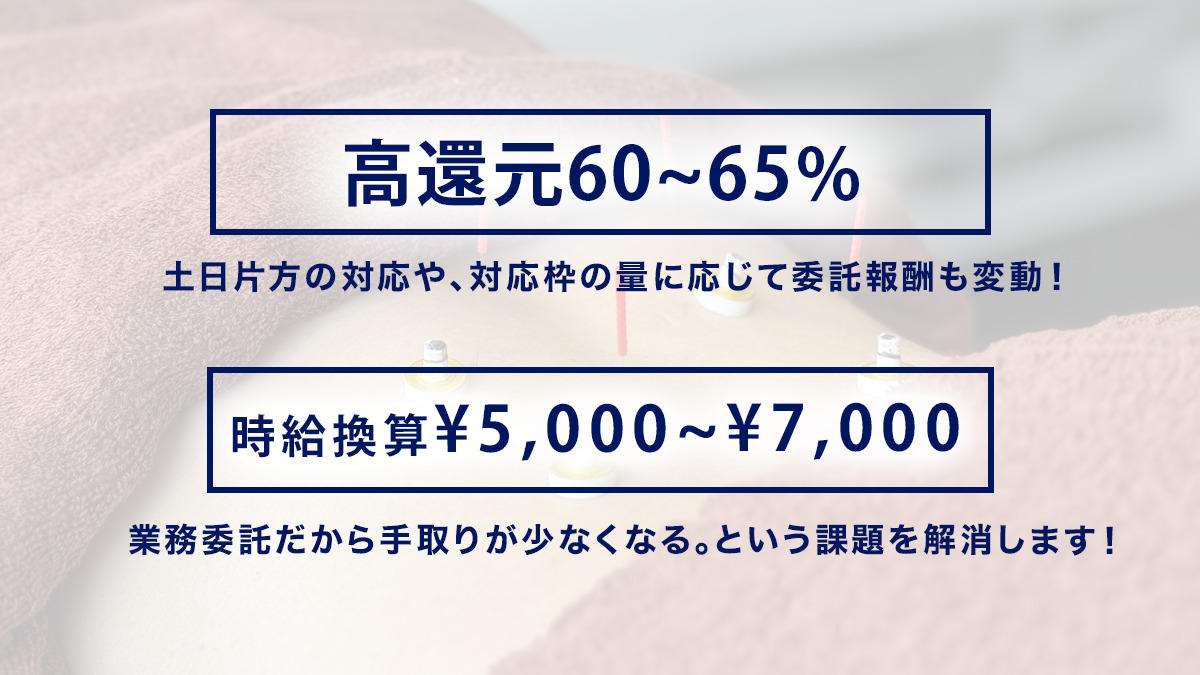 訪問鍼灸マッサージなごみや熱田区院(あん摩マッサージ指圧師の求人)の写真2枚目: