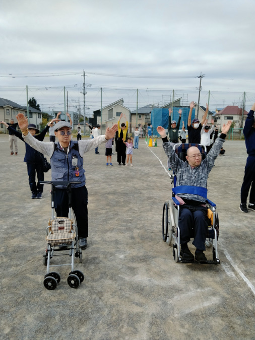 グループホーム いっぽ(生活支援員の求人)の写真5枚目:地域行事「スポーツフェスティバル」での一コマ