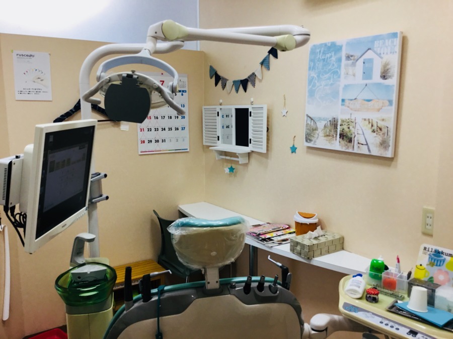 おだか歯科（歯科衛生士の求人）の写真4枚目：かわいい専用個室がお出迎えです。
