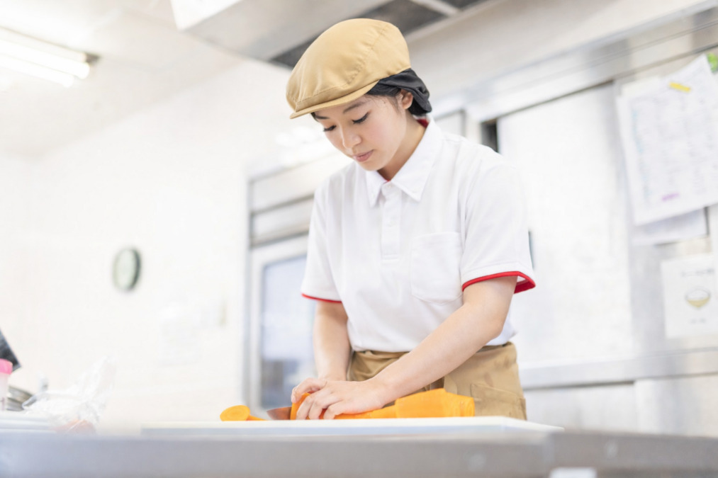 ウェルユー・ミール東日本株式会社　介護付有料老人ホームつくば長寿の郷内の厨房の写真