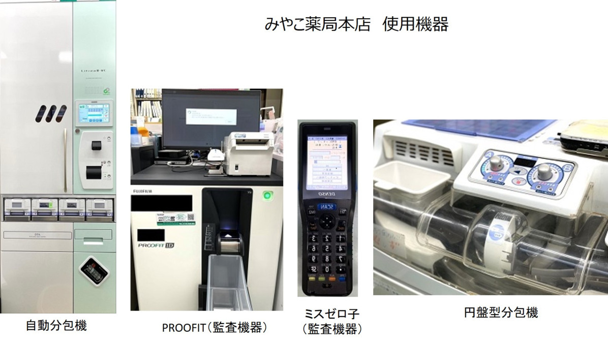 みやこ薬局 本店（薬剤師の求人）の写真2枚目：自動分包機・監査機器等