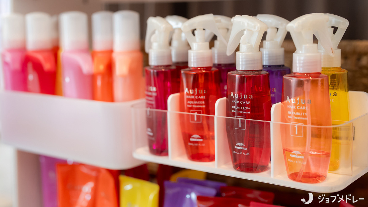rapture 蟹江店【ラプチャー】(美容師の求人)の写真8枚目:オージュア製品を取り扱っています