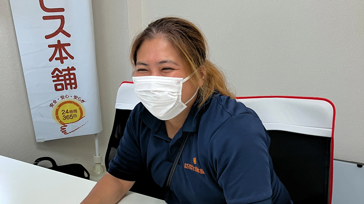 訪問介護本舗 咲楽家清瀬 （さくらきよせ）（介護職/ヘルパーの求人）の写真4枚目：管理者兼サービス提供責任者のKさんです！