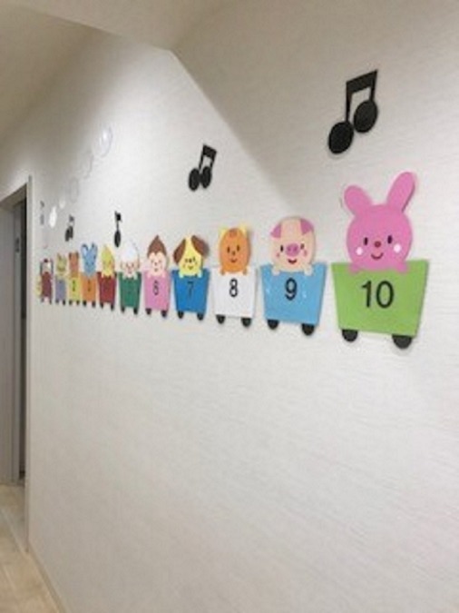 ちびっこランド日吉駅前園（保育士の求人）の写真2枚目：かわいいトイレの順番待列車
