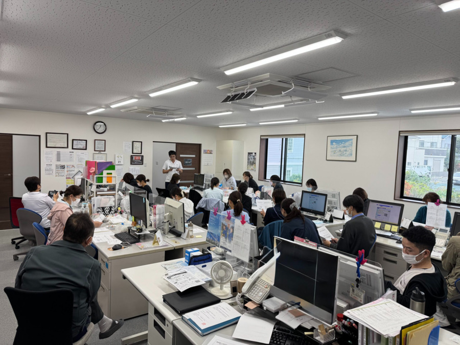 みのり訪問看護ステーションの写真2枚目:感染防止委員会の研修風景です