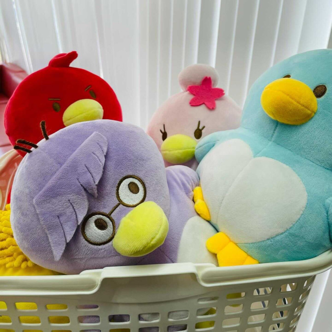 あいち薬局 高杉（調剤事務の求人）の写真5枚目：あいちん、さくらちゃん、げっしー、ポポ、スミくんの愛知調剤キャラクター詰め合わせ