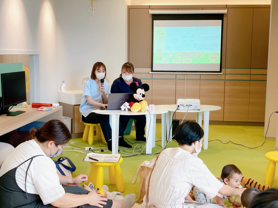 医療法人志朋会やまむら総合歯科・矯正歯科（管理栄養士/栄養士の求人）の写真3枚目：離乳食教室実施中