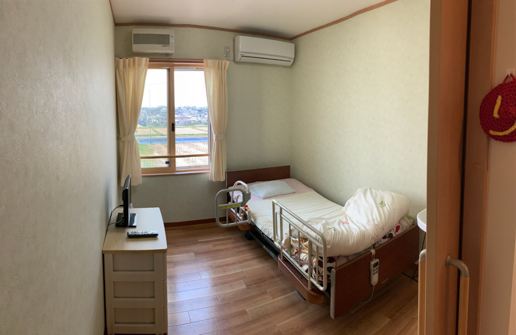 ひまわりテラスの写真8枚目：宿泊されるご利用者の方のお部屋です。皆さま個室でご利用頂いています。
