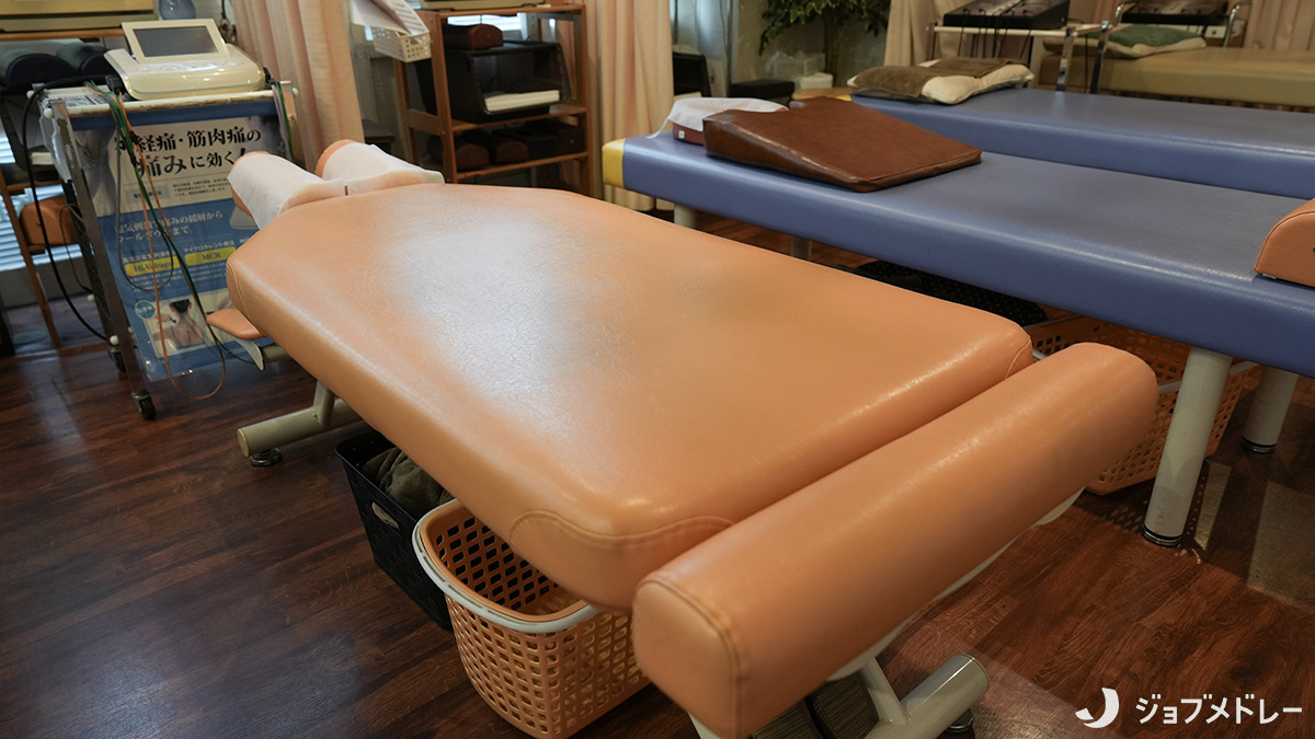 西千葉ありがとう整骨院（鍼灸師の求人）の写真12枚目：施術台です