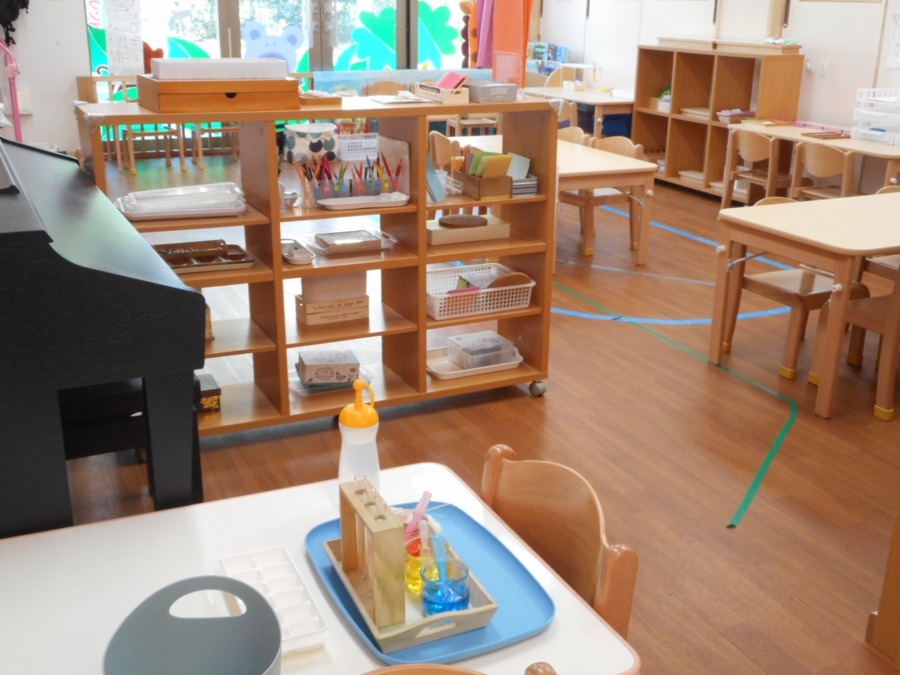 音羽の森新座保育園の写真2枚目：３歳児～５歳児の１４名が一緒に過ごしている幼児クラスです。