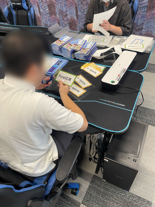 e sports　キャリア大曽根【2025年07月オープン】（生活支援員の求人）の写真8枚目：作業訓練の様子です。
