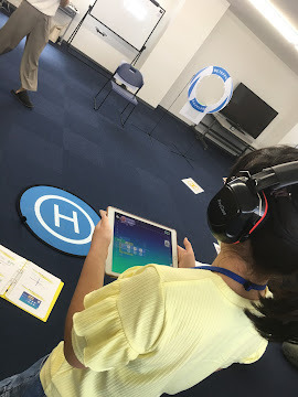 サークルワン勝川(児童指導員/指導員の求人)の写真5枚目:タブレットでプログラミングドローン操縦