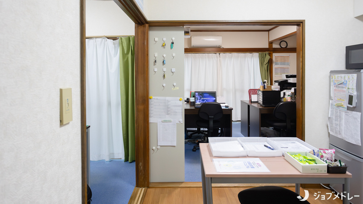SOU訪問看護ステーション国分寺(看護師/准看護師の求人)の写真4枚目:事務所に戻ってほっとできるような安心感を大切にしています