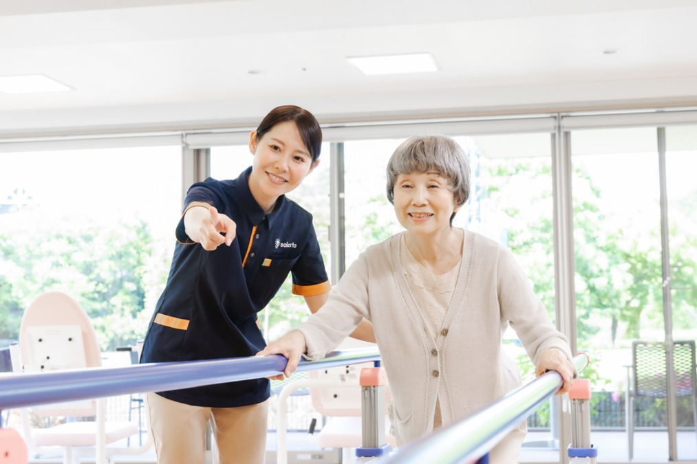 デイサービスソラスト新松戸（介護職/ヘルパーの求人）の写真5枚目：機能訓練を通して利用者さまの生活を支えます◎ご応募お待ちしております。