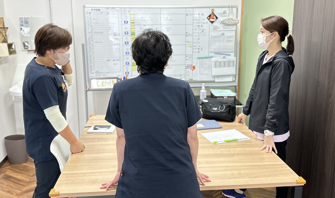サンライズ訪問看護リハビリステーションの写真3枚目：訪看ミーティングの様子