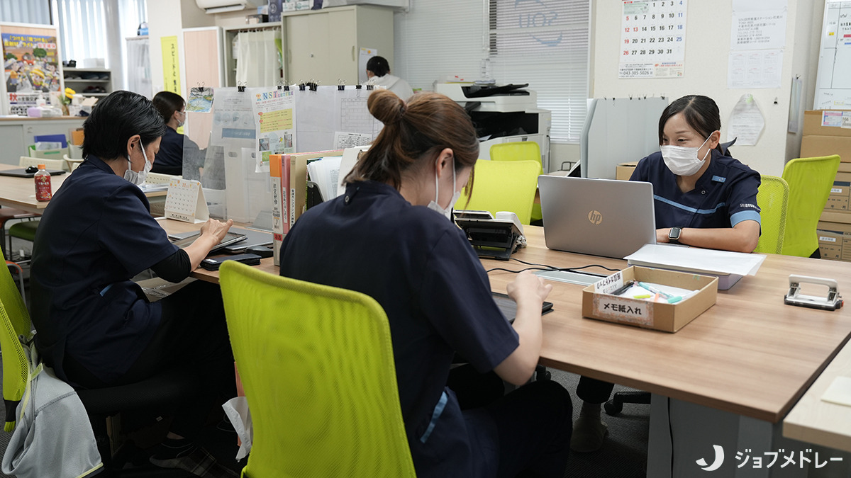 SOU訪問看護ステーション花見川(看護師/准看護師の求人)の写真7枚目:業務の様子です