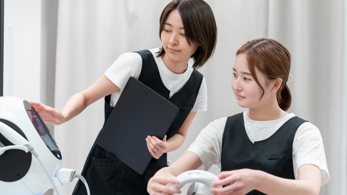 MUQU大宮店（エステティシャン/セラピストの求人）の写真8枚目：美容業界未経験でも安心。充実した研修制度で基礎からしっかり学べます。