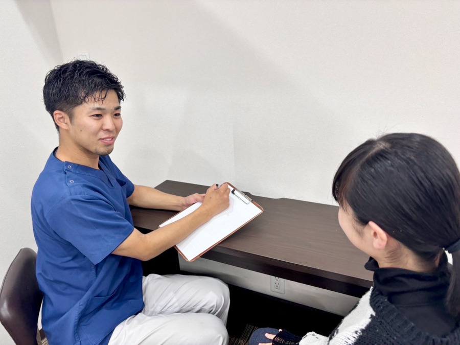 新河岸たいよう整骨院の写真6枚目：【問診】施術技術と同じくらい大切です。たいようグループでは問診の研修も行います！