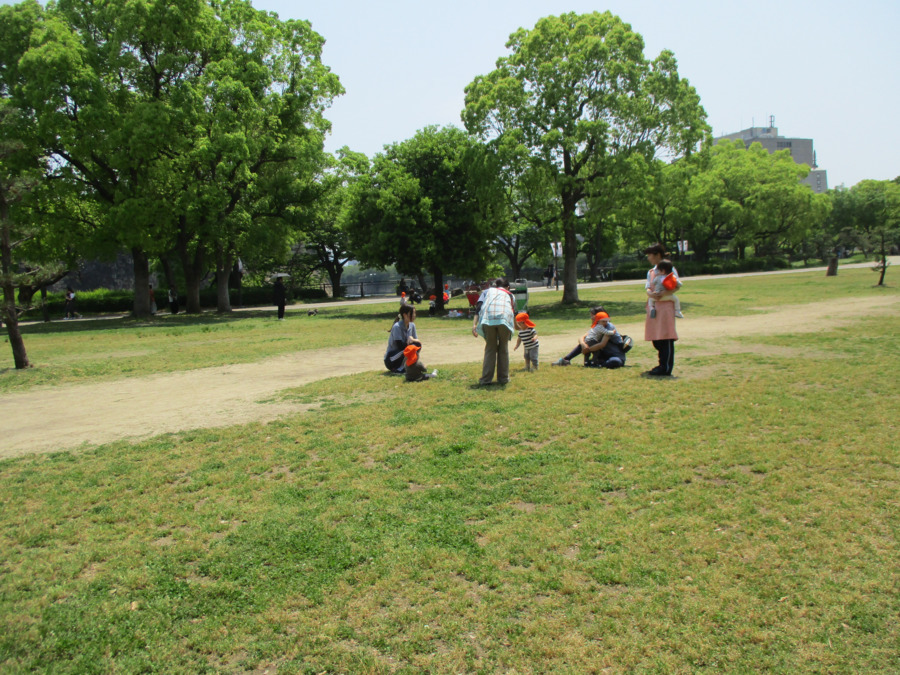 てんとうむし園の写真5枚目：大阪城公園　てんとうむしの園庭です