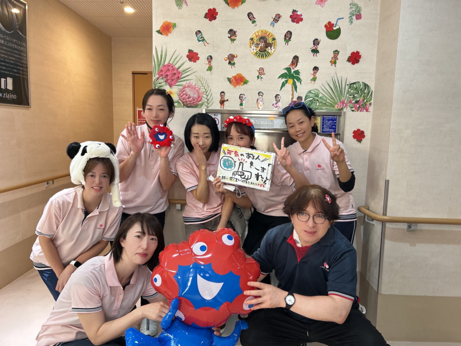 Link Heart 尼崎（介護職/ヘルパーの求人）の写真5枚目：ミャクミャクも待ってま～す(^O^)／