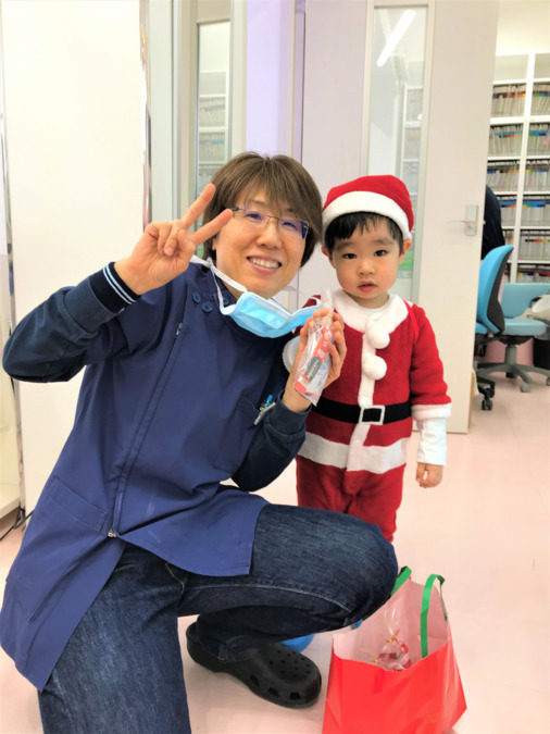 きよみ歯科の写真18枚目：可愛いサンタさん！
きよみ歯科にやってきた！