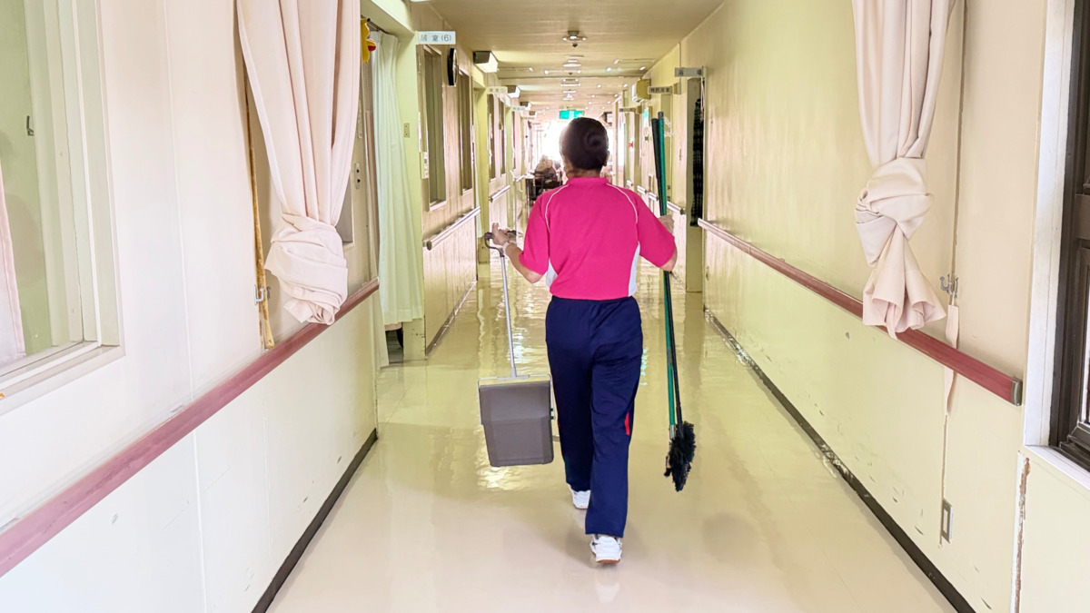 特別養護老人ホーム唐国園（介護職/ヘルパーの求人）の写真7枚目：毎日清掃しますので、室内はピカピカ✨