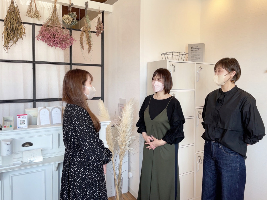 kapua 長浜店（美容師の求人）の写真4枚目：女性専用サロンでスタッフも女性のみです！