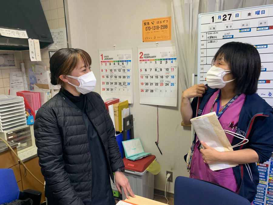 訪問看護ステーションほおずき（作業療法士の求人）の写真5枚目：「話し合える、助け合える、認め合える」。仲間が安心して働ける職場を目指しています
