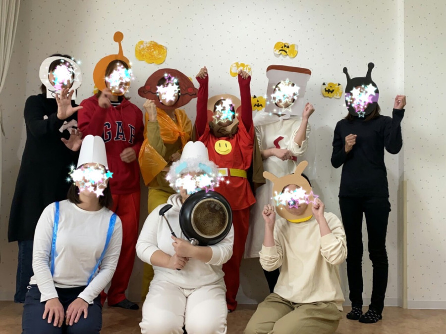 みらいほたる保育園の写真2枚目：ハロウインパレードでみんなで仮装しました☆