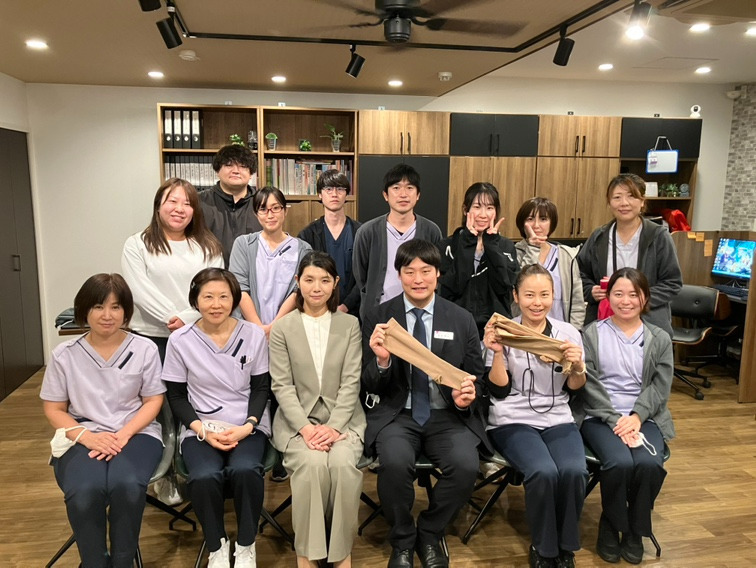 コウジー訪問看護ステーション習志野(看護師/准看護師の求人)の写真3枚目:弾性ストッキングの勉強会