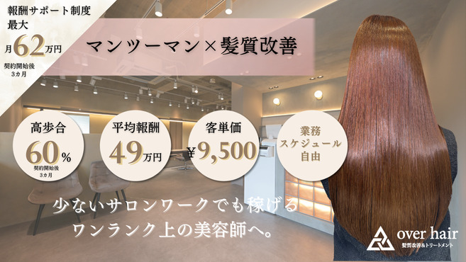 髪質改善&トリートメント over hair 長岡京店の写真