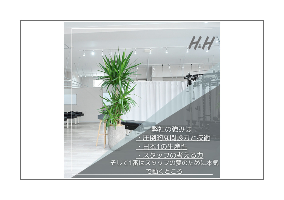 h&h八王子ユーロードの鍼灸整骨院・整体院(柔道整復師の求人)の写真: