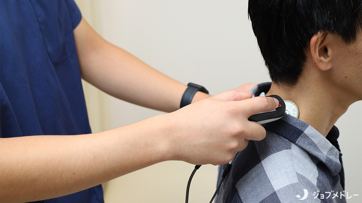 すぎやま鍼灸整骨院 上尾中央院(柔道整復師の求人)の写真18枚目:電気刺激療法に対応しています