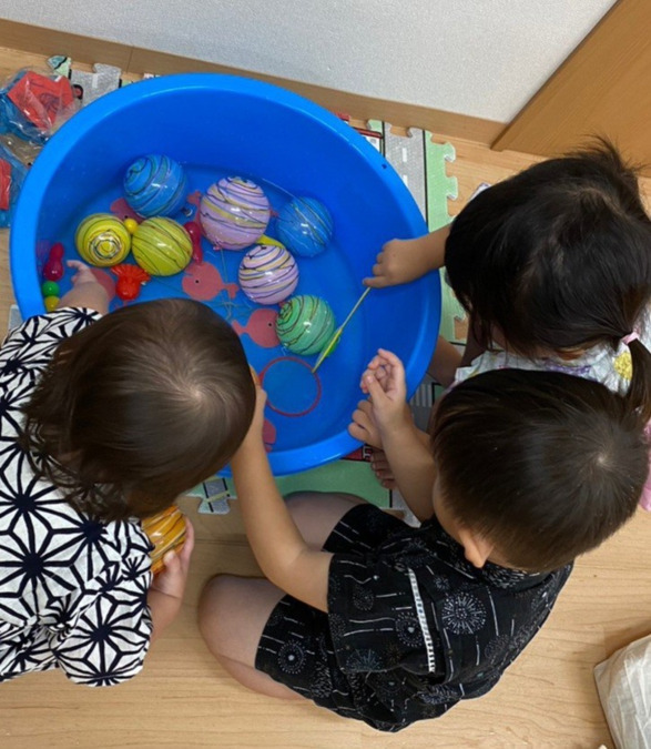 あじや保育園ALOHA～アロハ～の写真3枚目：夏祭りなど、行事は保育の中でゆったりと行っています♪