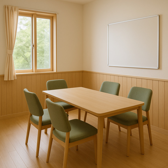 児童発達支援・放課後等デイサービス　ラウム【2026年04月オープン予定】（保育士の求人）の写真4枚目：ご相談・ご面談室です。