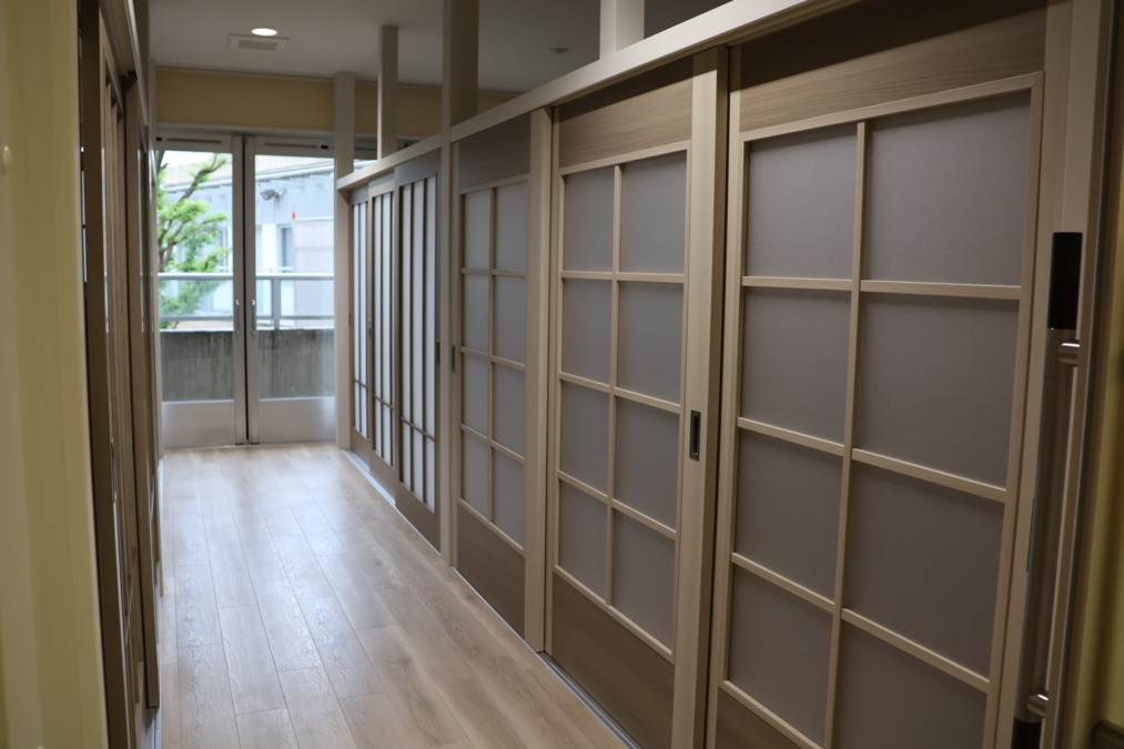 特別養護老人ホームくにくさ苑の写真2枚目:現在、大規模改修中でこのような方で4人部屋が4つの小部屋に変ります