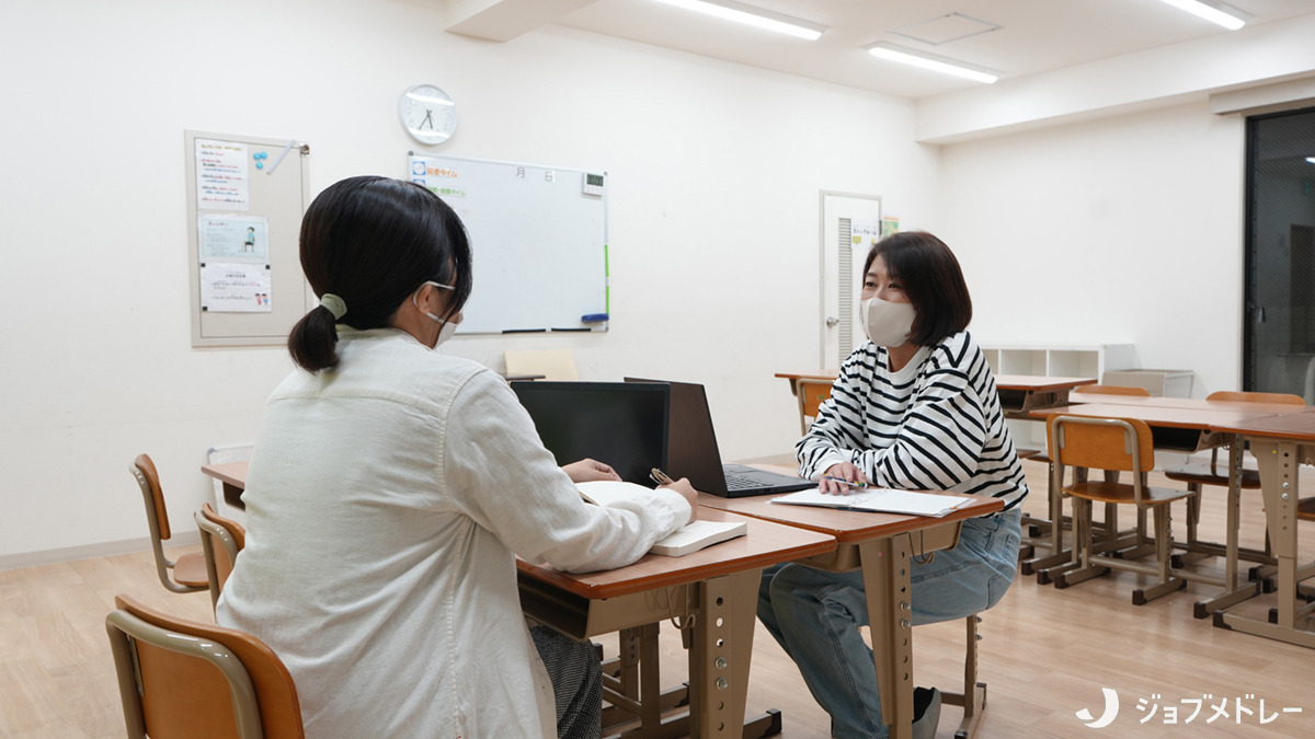こぱんはうすさくら　志木教室（理学療法士の求人）の写真7枚目：さまざまな資格、多種多様なバックグラウンドを持つ職員が協力しあっています
