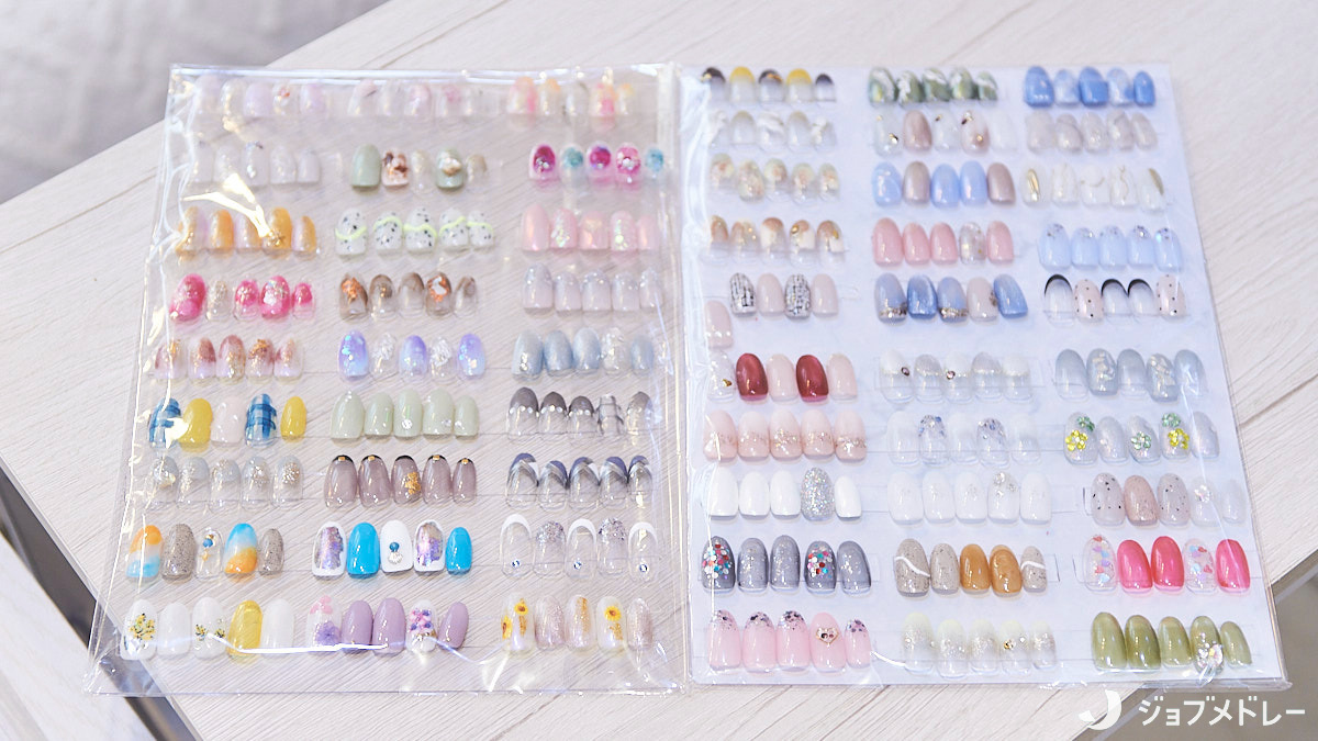 Nail&Eylash salon Mink Style浜松町店（ネイリストの求人）の写真10枚目：可愛いネイルチップが豊富なのも当店の魅力です！