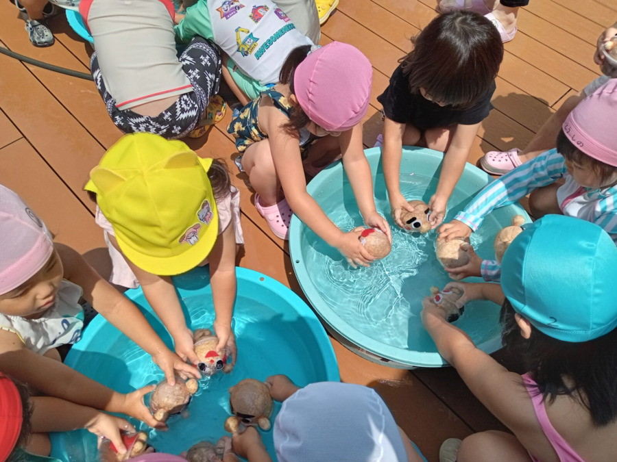 幼保連携型認定こども園　カトレヤこども園（保育士の求人）の写真12枚目：しばはち君づくり♪