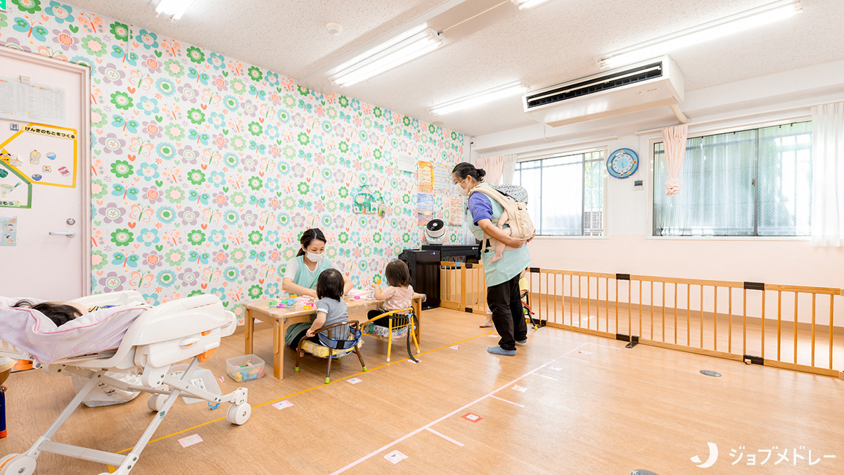 コスモス保育園浦和けやき園の写真3枚目：一人ひとりがゆったりと安心した生活を送れる環境づくりを行っています